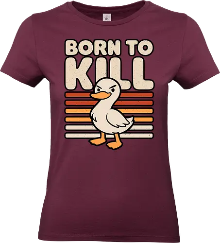Cute Ironic Duck - Psycho, Psychopath, Cute, Cute Animals, Animal, Funny Animals, Animals, Fun, Funny, Funnier, Irony, Ironic Humor, Ironic Design, Ironic Quote, Ironic, Sarcasm, Sarcastic, Sarcastic Art, Sarcastic Humor, Sarcastic Cat, Joke, Smile, Quote, Cute But Psycho, Evil, Kawaii, Born, Born This Way, Kill, Killers, Killer, Serial Killer, Duck, Duck Around, Ducks, Duck Lover, Duckling - Standard T-Shirt (Frauen)