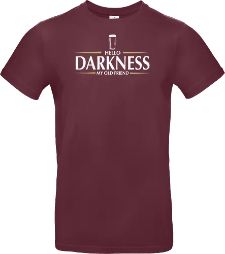 Hello darkness - beer, guiness, stout, hello darkness my old friend, Simon and Garfunkel, drinks - Standard T-Shirt