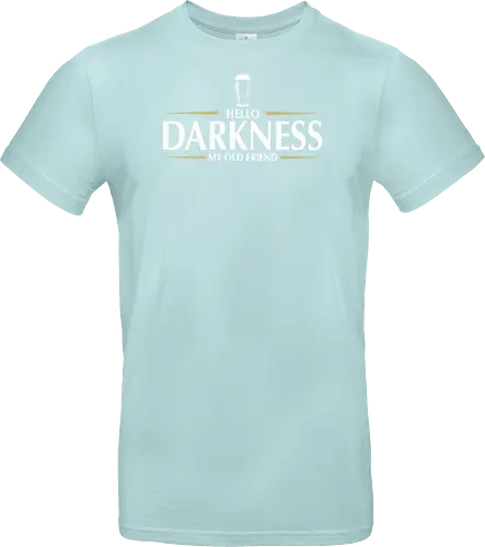 Hello darkness - beer, guiness, stout, hello darkness my old friend, Simon and Garfunkel, drinks - Standard T-Shirt
