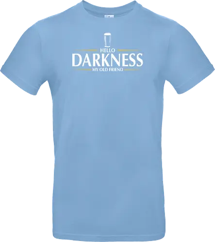 Hello darkness - beer, guiness, stout, hello darkness my old friend, Simon and Garfunkel, drinks - Standard T-Shirt