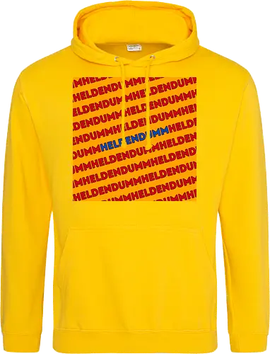 Heldendumm Laufschrift