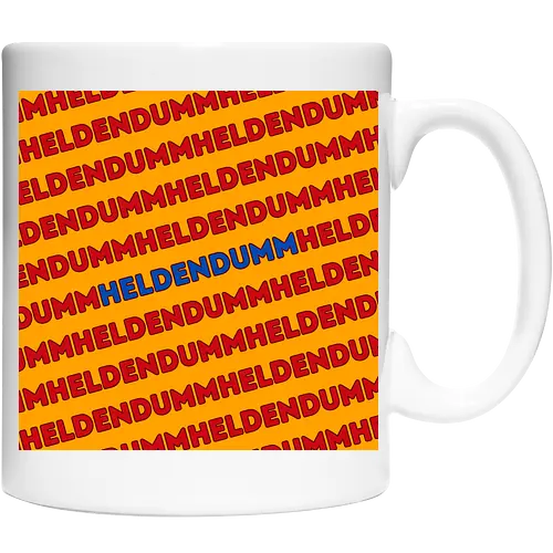 Heldendumm Laufschrift