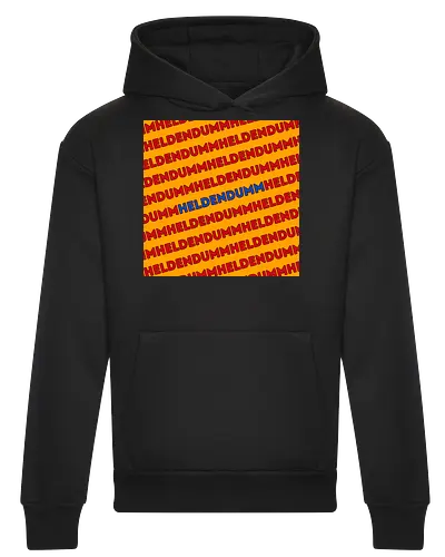 Heldendumm Laufschrift