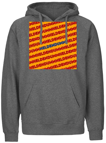 Heldendumm Laufschrift - Fairtrade Hoodie