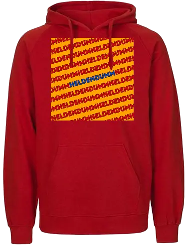 Heldendumm Laufschrift - Fairtrade Hoodie