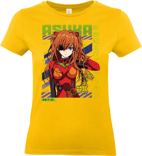 Asuka – The Second Child - evangelion, asuka langley, anime pilot girl, eva unit 02, mecha anime, sci fi anime, anime art - Standard T-Shirt (Frauen)
