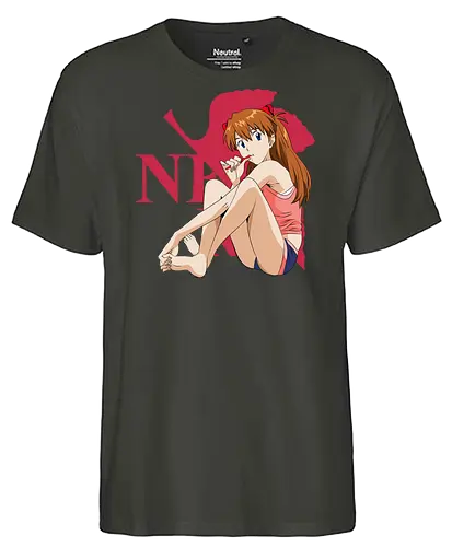 Asuka – Unit 02 Pilot - evangelion, asuka langley soryu, eva pilot, mecha battle, anime heroine, sci fi anime, anime illustration - Fairtrade T-Shirt