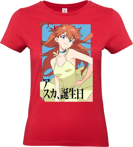 Asuka – Pride of Unit 02 - asuka, evangelion, eva pilot girl, anime fighter, mecha action anime, anime art - Standard T-Shirt (Frauen)