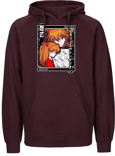 Asuka – Eva Unit 02 Rage - evangelion, asuka, unit 02, anime pilot, mecha battle anime, anime aesthetic - Fairtrade Hoodie