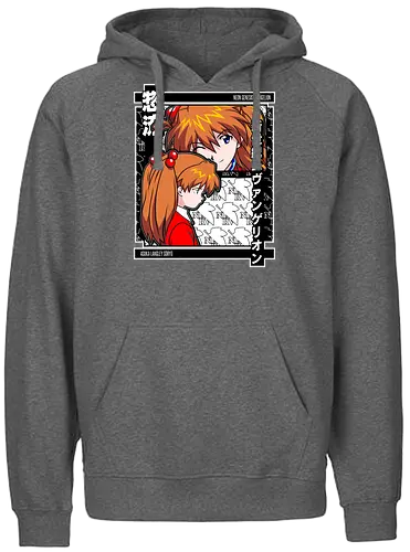Asuka – Eva Unit 02 Rage - evangelion, asuka, unit 02, anime pilot, mecha battle anime, anime aesthetic - Fairtrade Hoodie
