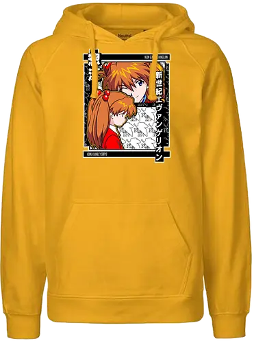 Asuka – Eva Unit 02 Rage - evangelion, asuka, unit 02, anime pilot, mecha battle anime, anime aesthetic - Fairtrade Hoodie