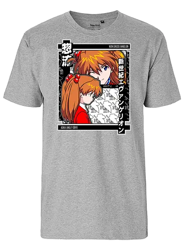 Asuka – Eva Unit 02 Rage - evangelion, asuka, unit 02, anime pilot, mecha battle anime, anime aesthetic - Fairtrade T-Shirt