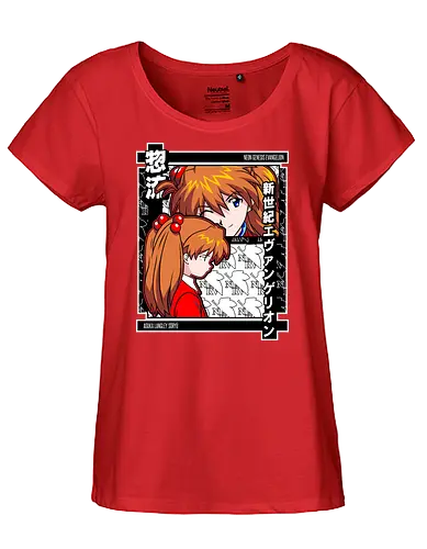 Asuka – Eva Unit 02 Rage - evangelion, asuka, unit 02, anime pilot, mecha battle anime, anime aesthetic - Fairtrade Girl Shirt