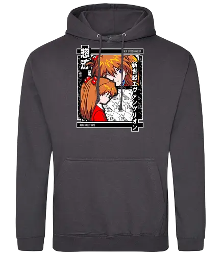 Asuka – Eva Unit 02 Rage - evangelion, asuka, unit 02, anime pilot, mecha battle anime, anime aesthetic - Standard Hoodie