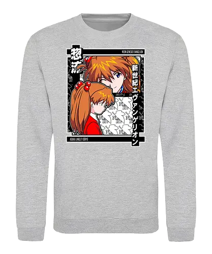 Asuka – Eva Unit 02 Rage - evangelion, asuka, unit 02, anime pilot, mecha battle anime, anime aesthetic - Sweatshirt