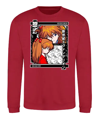 Asuka – Eva Unit 02 Rage - evangelion, asuka, unit 02, anime pilot, mecha battle anime, anime aesthetic - Sweatshirt
