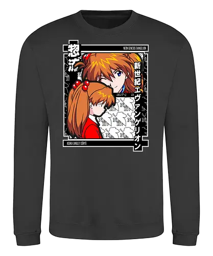 Asuka – Eva Unit 02 Rage - evangelion, asuka, unit 02, anime pilot, mecha battle anime, anime aesthetic - Sweatshirt