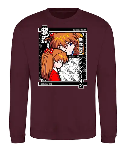 Asuka – Eva Unit 02 Rage - evangelion, asuka, unit 02, anime pilot, mecha battle anime, anime aesthetic - Sweatshirt