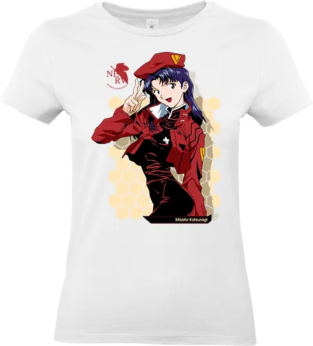 Misato – NERV Commander - evangelion, misato katsuragi, nerv officer, anime commander, sci fi anime, anime art - Standard T-Shirt (Frauen)