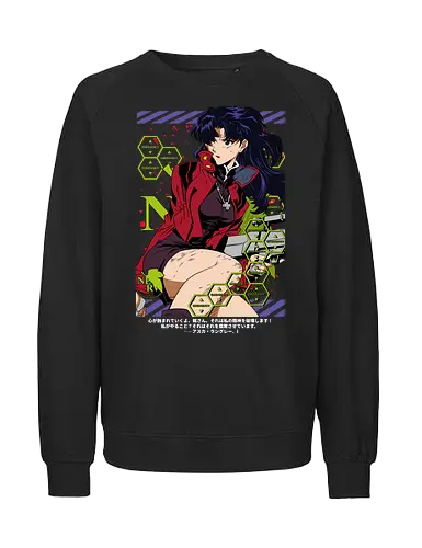 Misato – Operation Commander - misato katsuragi, nerv leader, anime military, sci fi anime, anime aesthetic, evangelion - Fairtrade Sweatshirt
