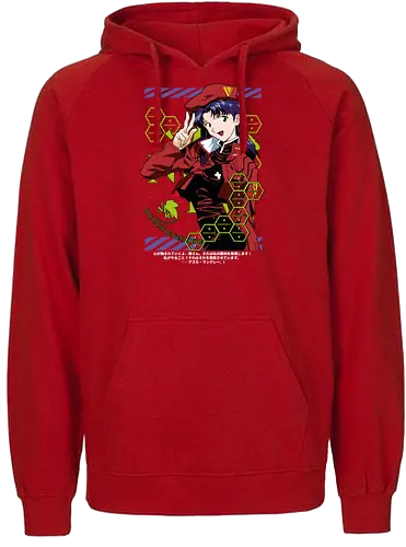 Misato – Guardian of the Pilots - evangelion, misato katsuragi, anime heroine, nerv command, mecha anime, anime art - Fairtrade Hoodie