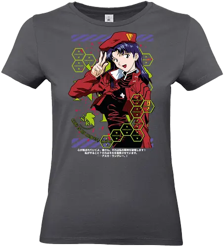 Misato – Guardian of the Pilots - evangelion, misato katsuragi, anime heroine, nerv command, mecha anime, anime art - Standard T-Shirt (Frauen)