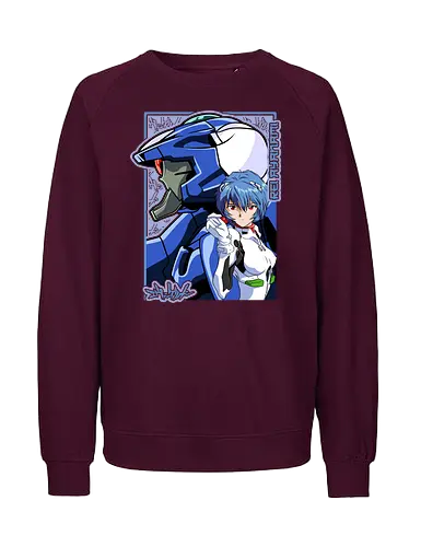 Rei – The First Child - evangelion, rei ayanami, eva pilot, anime girl, mecha anime, sci fi anime, anime art - Fairtrade Sweatshirt