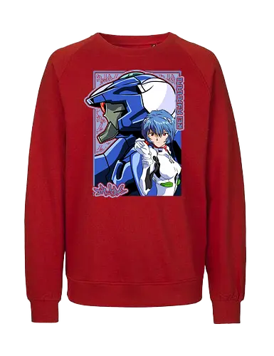 Rei – The First Child - evangelion, rei ayanami, eva pilot, anime girl, mecha anime, sci fi anime, anime art - Fairtrade Sweatshirt