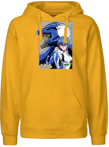 Rei – The First Child - evangelion, rei ayanami, eva pilot, anime girl, mecha anime, sci fi anime, anime art - Fairtrade Hoodie