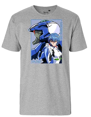 Rei – The First Child - evangelion, rei ayanami, eva pilot, anime girl, mecha anime, sci fi anime, anime art - Fairtrade T-Shirt