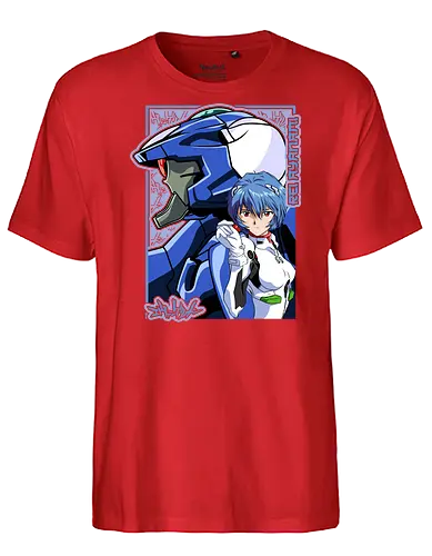 Rei – The First Child - evangelion, rei ayanami, eva pilot, anime girl, mecha anime, sci fi anime, anime art - Fairtrade T-Shirt