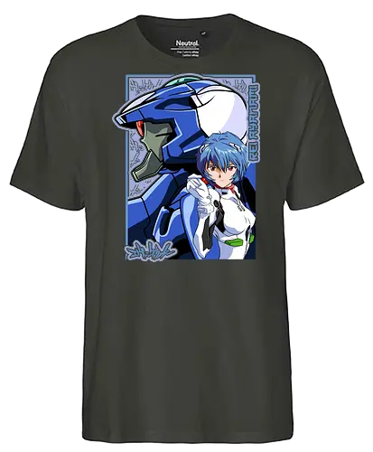 Rei – The First Child - evangelion, rei ayanami, eva pilot, anime girl, mecha anime, sci fi anime, anime art - Fairtrade T-Shirt