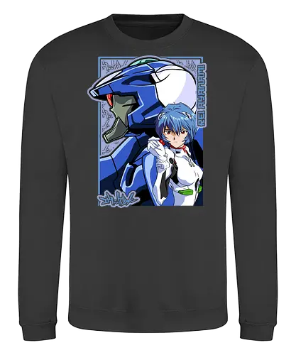 Rei – The First Child - evangelion, rei ayanami, eva pilot, anime girl, mecha anime, sci fi anime, anime art - Sweatshirt
