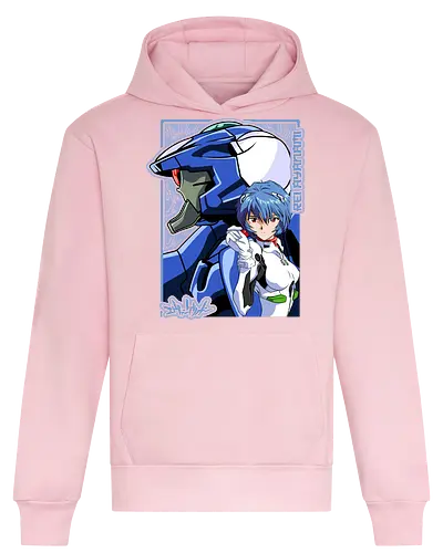 Rei – The First Child - evangelion, rei ayanami, eva pilot, anime girl, mecha anime, sci fi anime, anime art - Heavyweight Hoodie