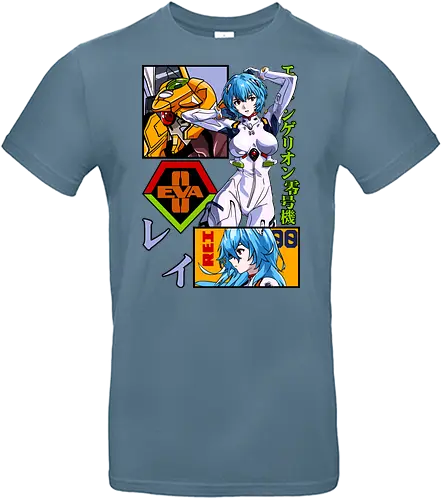 Rei – Silent Pilot - eva unit 00, anime heroine, mecha battle, anime illustration, evangelion, rei ayanami - Standard T-Shirt