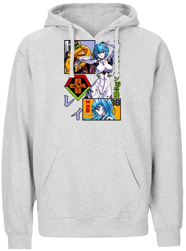 Rei – Silent Pilot - eva unit 00, anime heroine, mecha battle, anime illustration, evangelion, rei ayanami - Fairtrade Hoodie