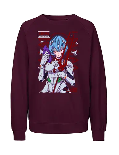 Rei – Blue Eva Soul - evangelion, rei ayanami, anime pilot girl, sci fi anime, mecha anime, anime aesthetic - Fairtrade Sweatshirt