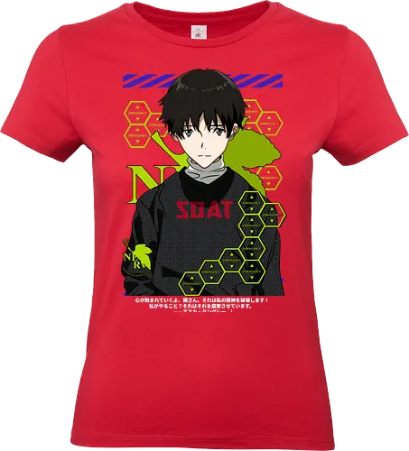 Shinji – Neon Genesis Pilot - evangelion, shinji ikari, eva unit 01, anime hero, sci fi anime, anime aesthetic - Standard T-Shirt (Frauen)