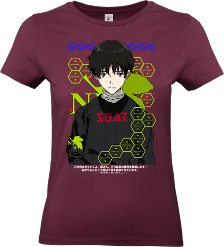 Shinji – Neon Genesis Pilot - evangelion, shinji ikari, eva unit 01, anime hero, sci fi anime, anime aesthetic - Standard T-Shirt (Frauen)