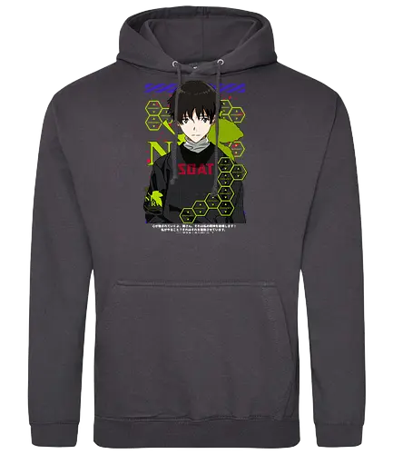 Shinji – Neon Genesis Pilot - evangelion, shinji ikari, eva unit 01, anime hero, sci fi anime, anime aesthetic - Standard Hoodie