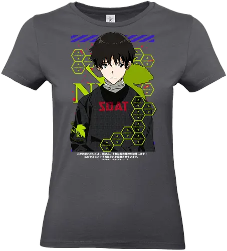 Shinji – Neon Genesis Pilot - evangelion, shinji ikari, eva unit 01, anime hero, sci fi anime, anime aesthetic - Standard T-Shirt (Frauen)