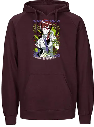 Mari – Beast Mode Pilot - evangelion, mari makinami illustrious, eva pilot, unit 08 beast mode, anime heroine, mecha battle, sci fi anime, anime illustration - Fairtrade Hoodie