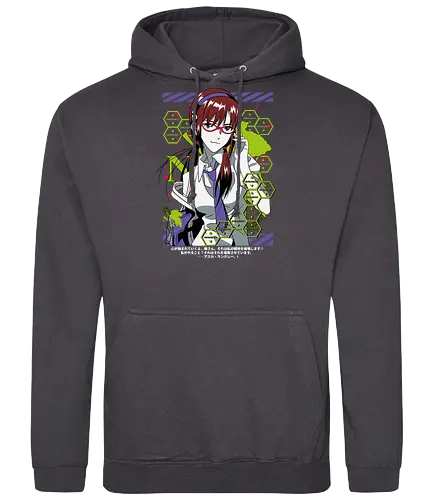 Mari – Beast Mode Pilot - evangelion, mari makinami illustrious, eva pilot, unit 08 beast mode, anime heroine, mecha battle, sci fi anime, anime illustration - Standard Hoodie