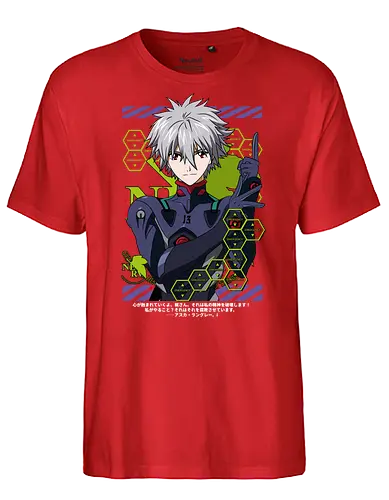 Kaworu – The Final Angel - evangelion, kaworu nagisa, final angel, eva pilot, anime character, mecha anime, sci fi anime, anime art - Fairtrade T-Shirt