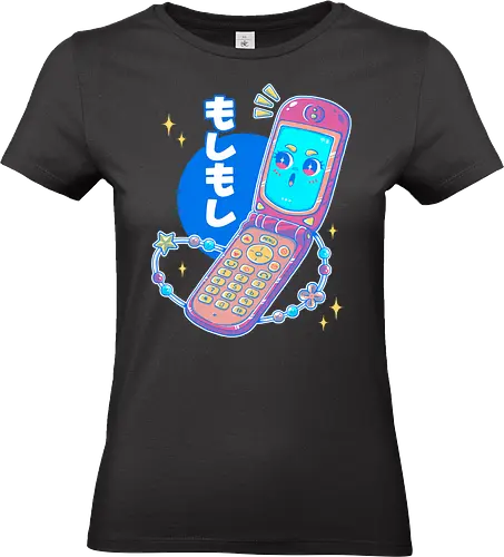 MOSHI MOSHI - kawaii, pop, cute, cellphone, japan, japanese, retro, vintage - Standard T-Shirt (Frauen)