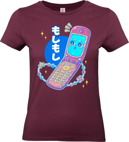 MOSHI MOSHI - kawaii, pop, cute, cellphone, japan, japanese, retro, vintage - Standard T-Shirt (Frauen)