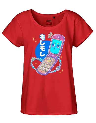 MOSHI MOSHI - kawaii, pop, cute, cellphone, japan, japanese, retro, vintage - Fairtrade Girl Shirt