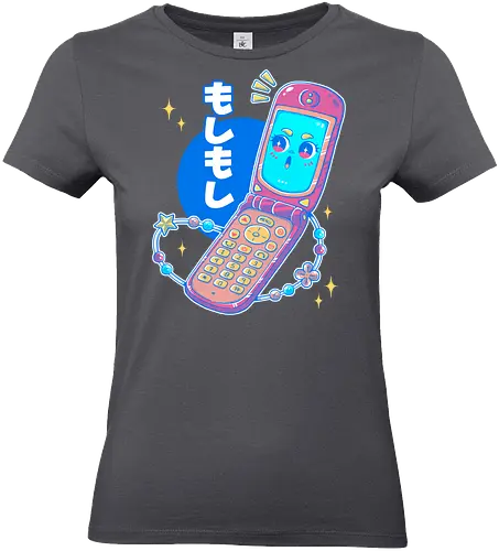 MOSHI MOSHI - kawaii, pop, cute, cellphone, japan, japanese, retro, vintage - Standard T-Shirt (Frauen)