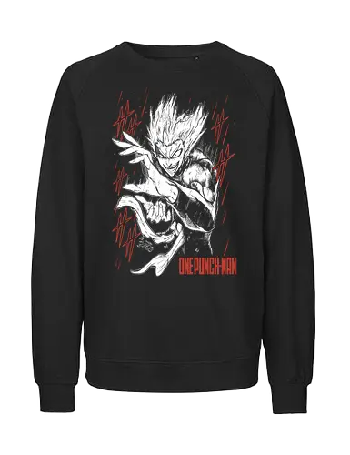 Garou - One Punch Man III - Kawaii, Anime, Manga, Tokyo, Angry, Japanese Art, Aesthetic, Manga Style, Zylixzen, Aggressive, Gamer, Otaku, Gift, Cool - Fairtrade Sweatshirt
