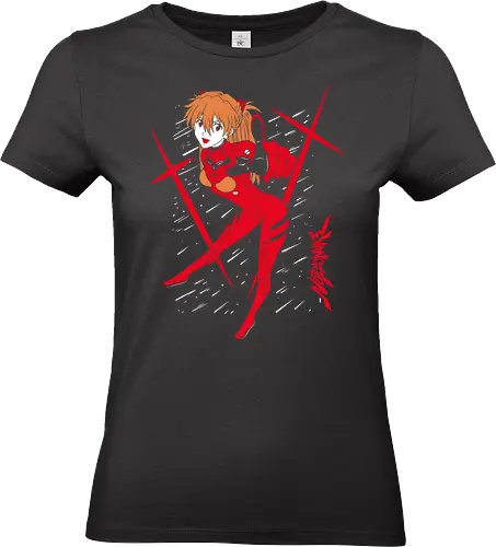 Asuka Langley Sohryu - Evangelion - Kawaii, Anime, Manga, Tokyo, Angry, Japanese Art, Aesthetic, Manga Style, Zylixzen, Aggressive, Gamer, Otaku, Gift, Cool - Standard T-Shirt (Frauen)